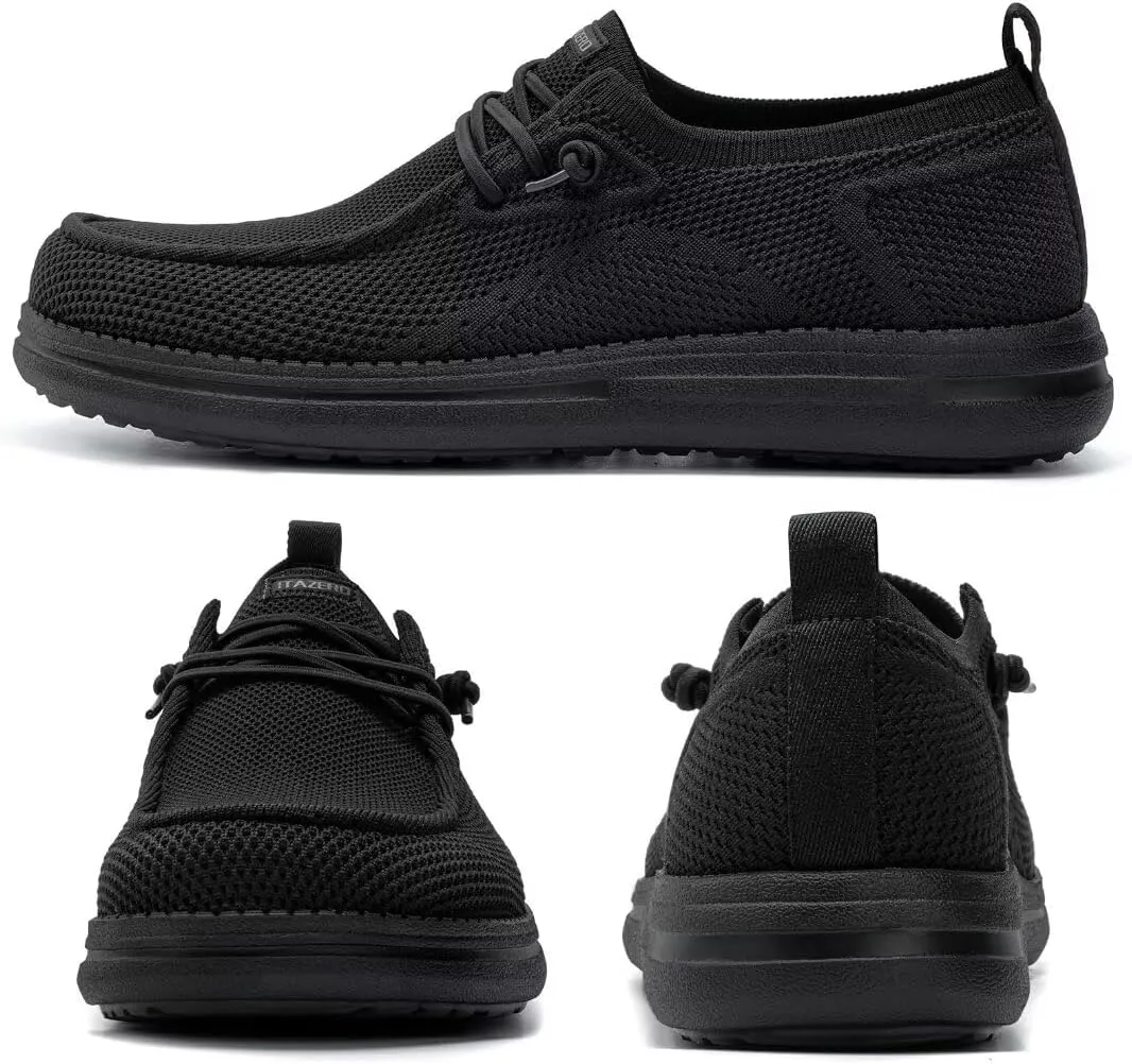 1TAZERO Wide-Shoes for Men - Toe-Box Walking Shoes with Arch Support