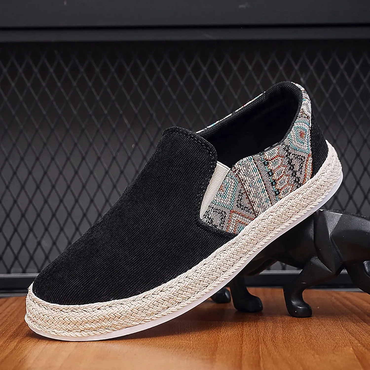 2022 Men's New Spring and Autumn Fisherman's Shoes Canvas Thick Soled Slip On Shoes Size 14 Casual Men Shoe Men's Sandals Men