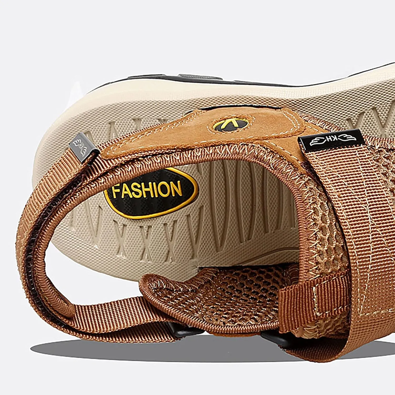 2023 New Andals Men's Breathable Sports Outdoor Beach Shoes Slip Hollow Cowhide Men's Shoes Thong Sandals for Men Wide Men's