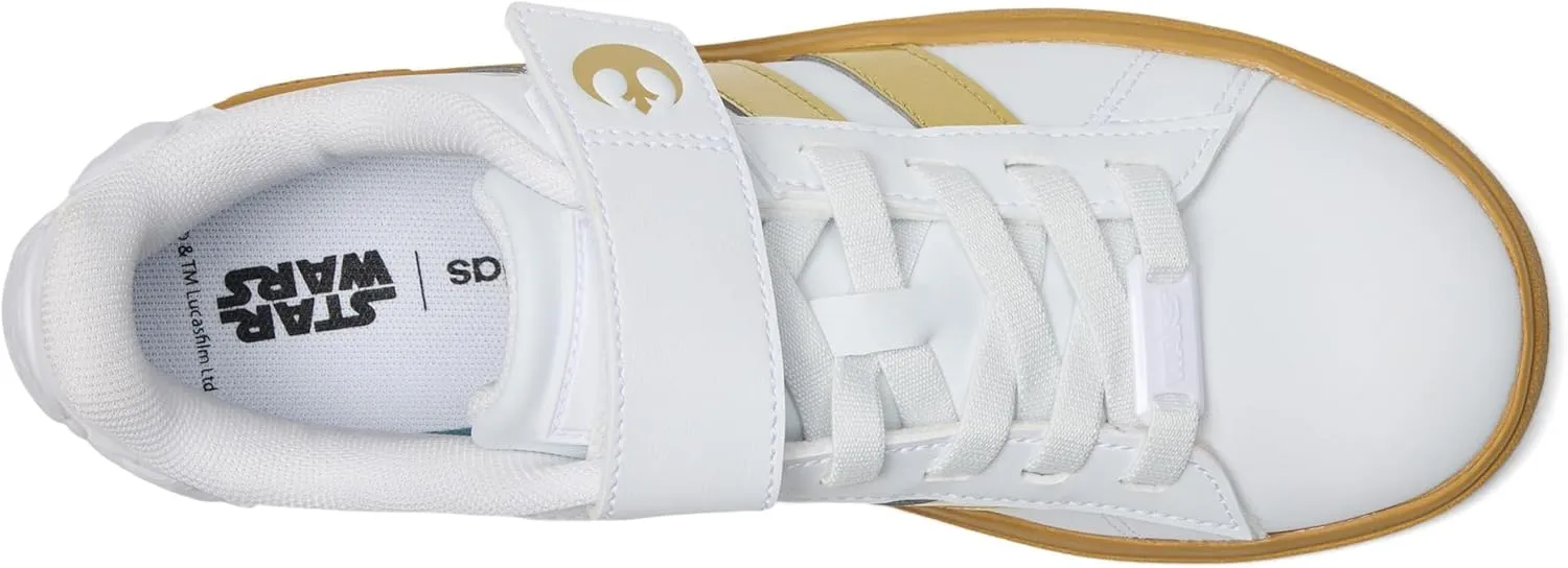 adidas Unisex-Child Star Wars Droids Grand Court 2.0 Elastic Lace Sportswear Shoes (Little Kid) Sneaker