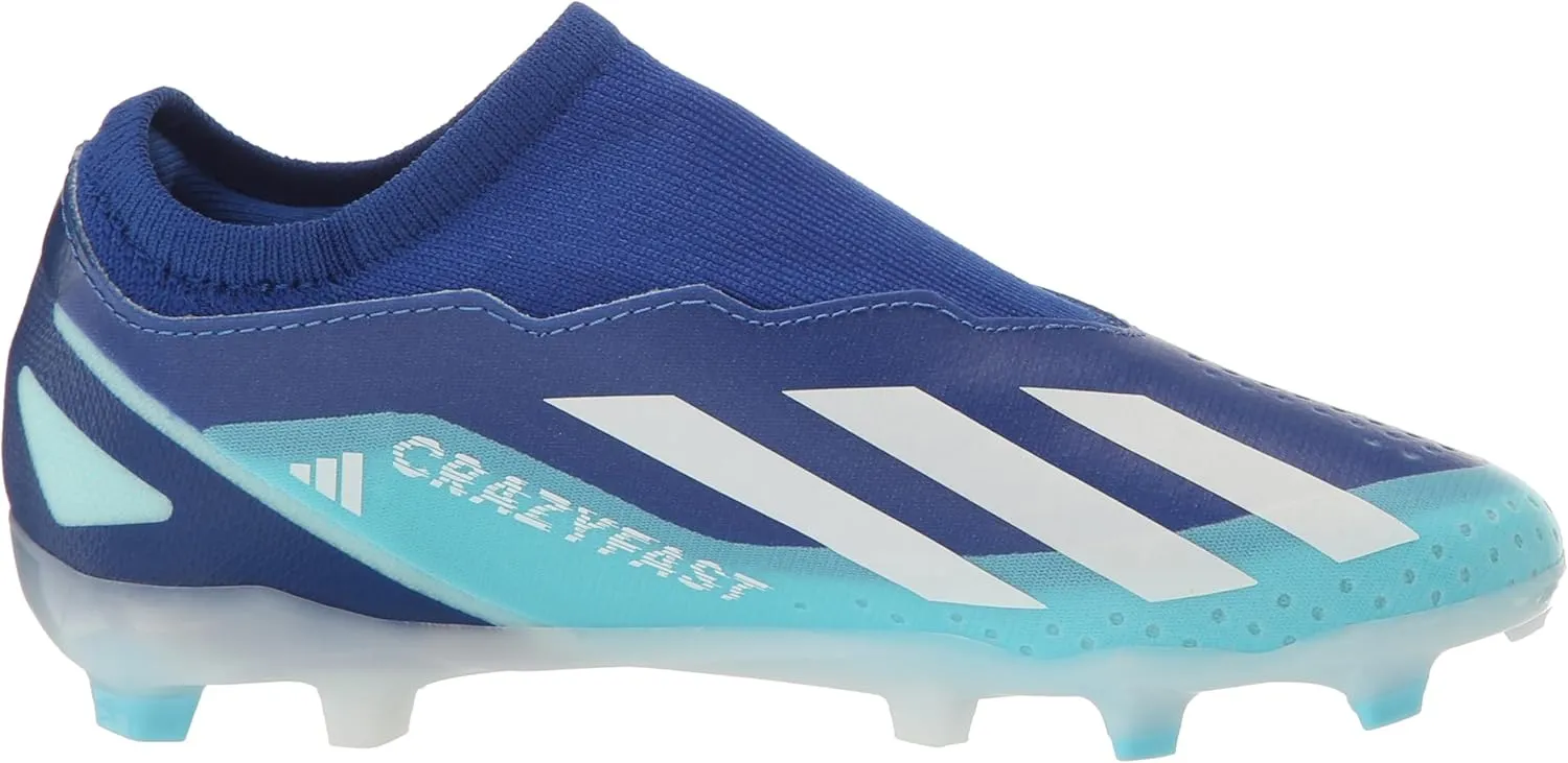 adidas Unisex-Child X Crazylight.3 Laceless Firm Ground Shoes Sneaker