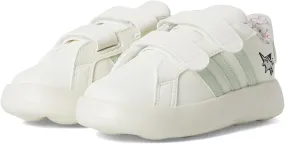 adidas Unisex Kid Grand Court Dino Sportswear Shoes (Toddler) Off-White/Linen Green/Silver Green, 9 Toddler Medium