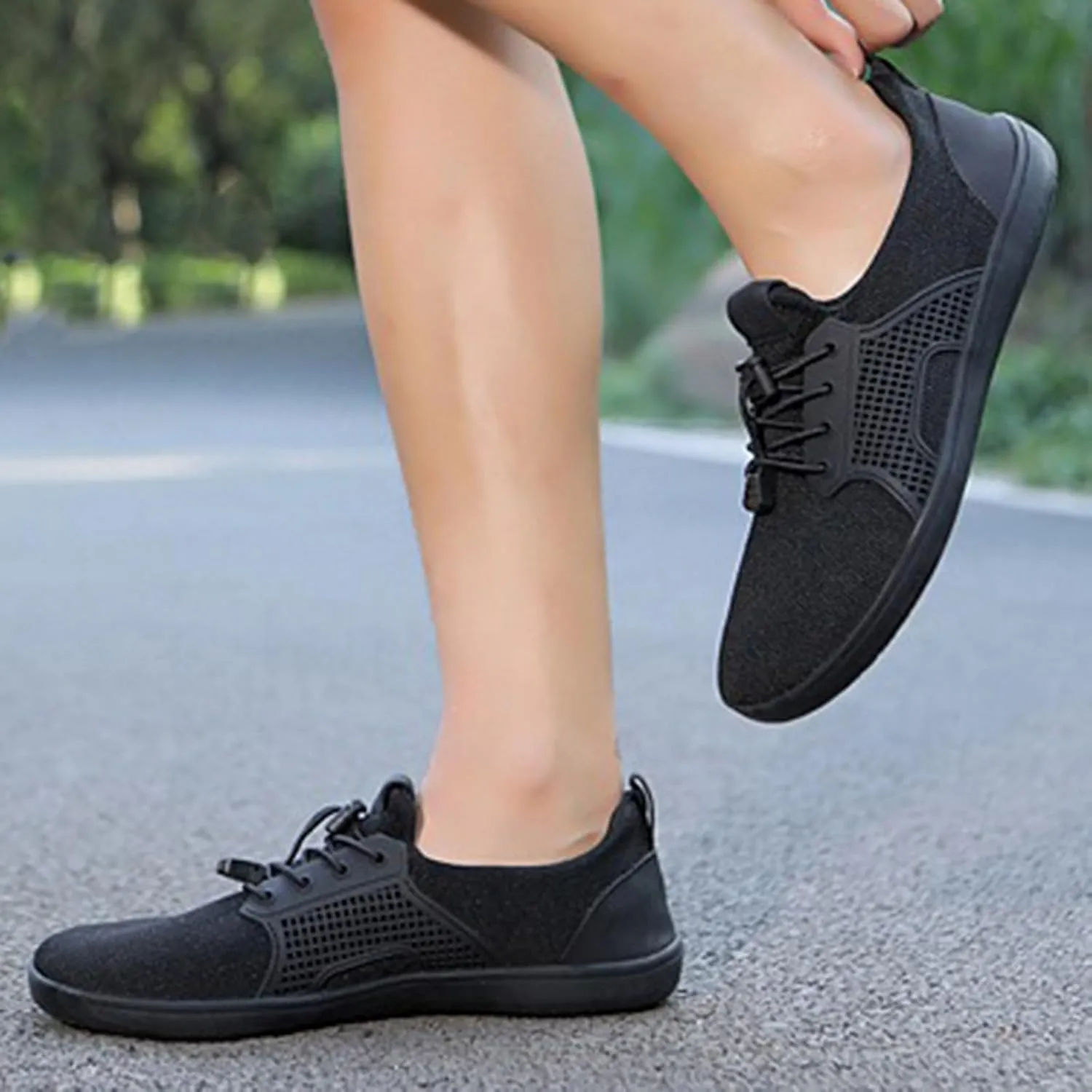 Air Cushion Sole Sneakers for Women Non Slip Workout Fashion Tennis Running Sneakers Lightweight Elderly Shoe
