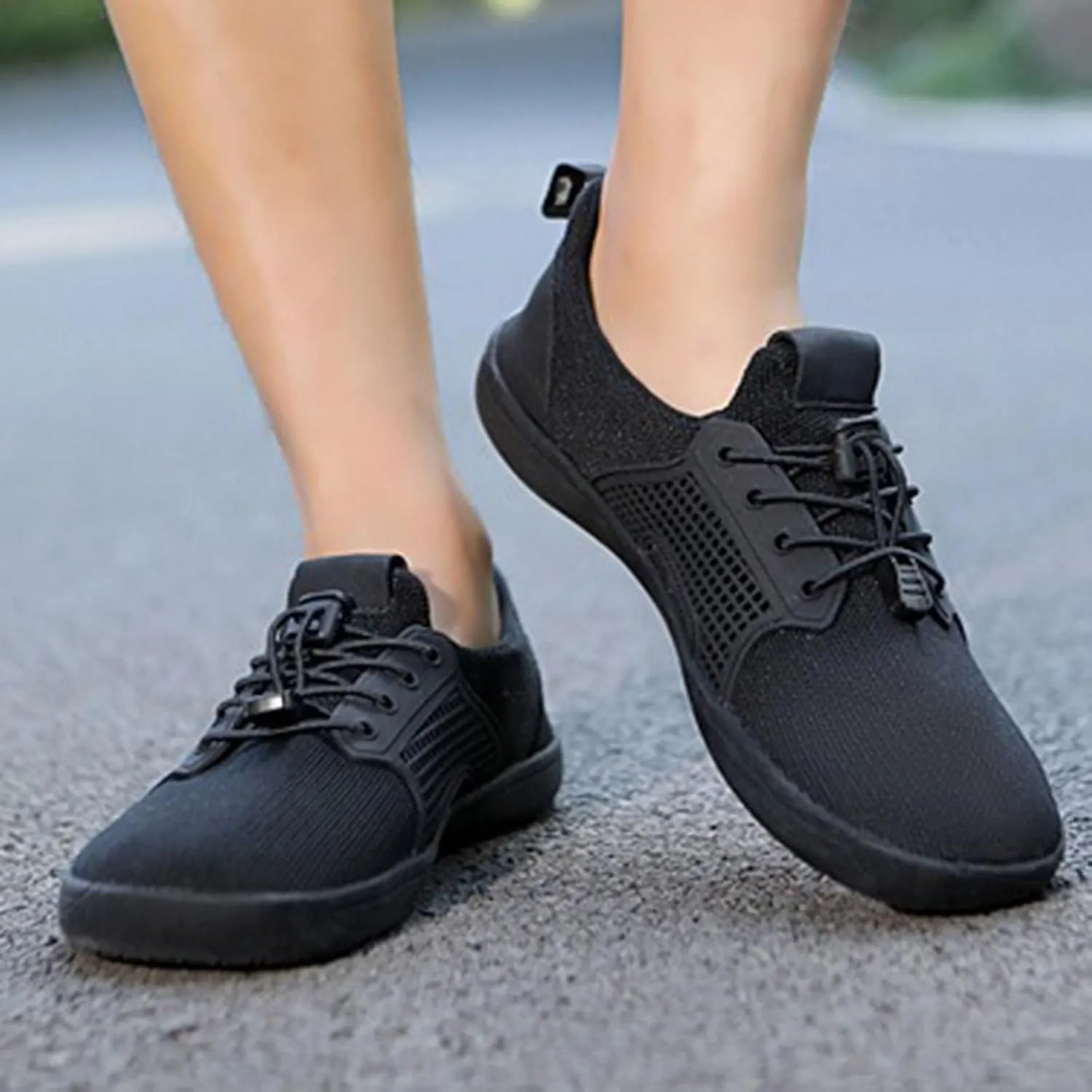 Air Cushion Sole Sneakers for Women Non Slip Workout Fashion Tennis Running Sneakers Lightweight Elderly Shoe