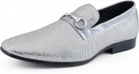 Amali Devy, Men's Dress Loafers, Slip-On Tuxedo Shoes for Men, Velvet Embellished Loafer Slippers