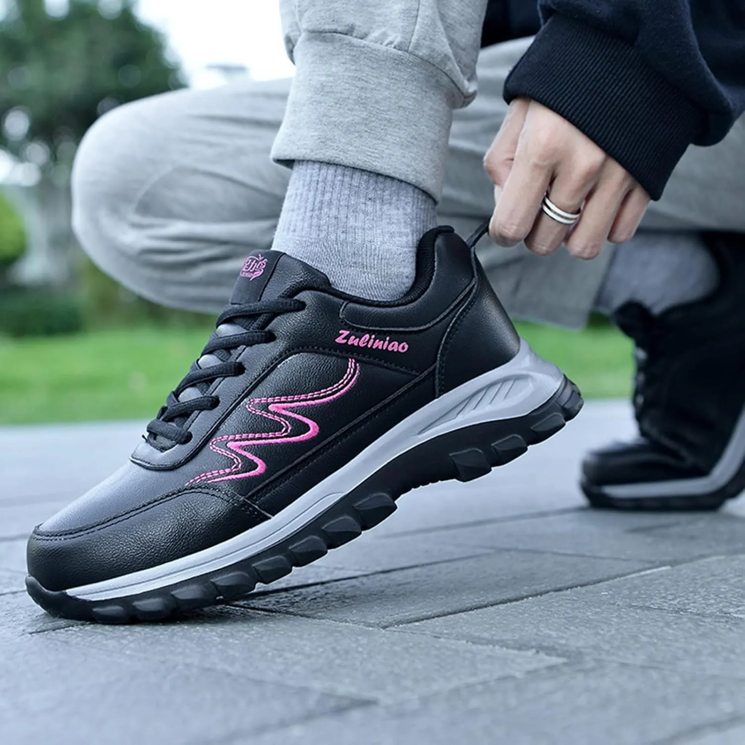 Arch Support Trekking Shoes for Women Non Slip Cushion Fashion Running Tennis Shoes Orthopedic Shoe for Women