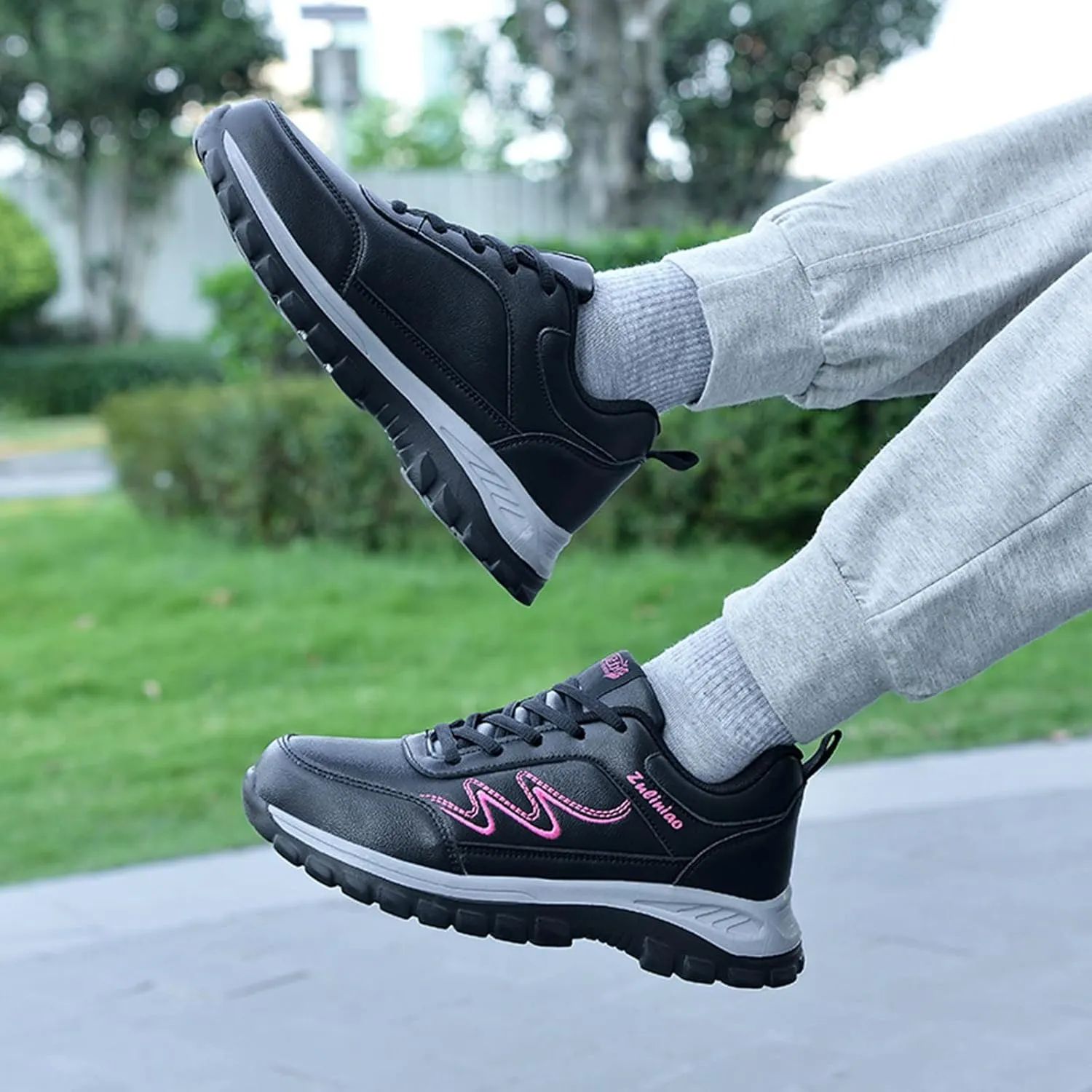 Arch Support Trekking Shoes for Women Non Slip Cushion Fashion Running Tennis Shoes Orthopedic Shoe for Women