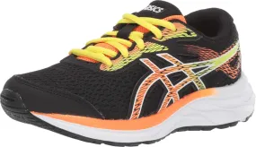 ASICS Gel-Excite 6 GS Kid's Running Shoes, Black/Shocking Orange, 1 M US Little Kid