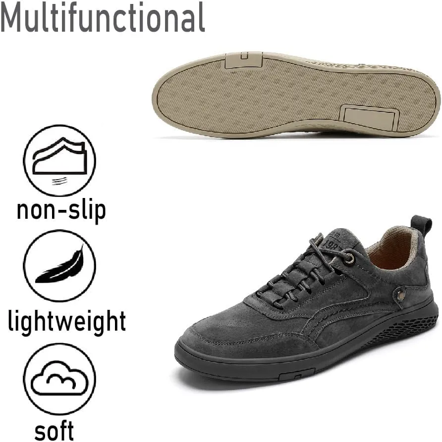 Asifn Mens Casual Walking Shoes Breathable Soft Sneakers Lightweight Non-Slip Driving Shoes Fashion Work Shoes