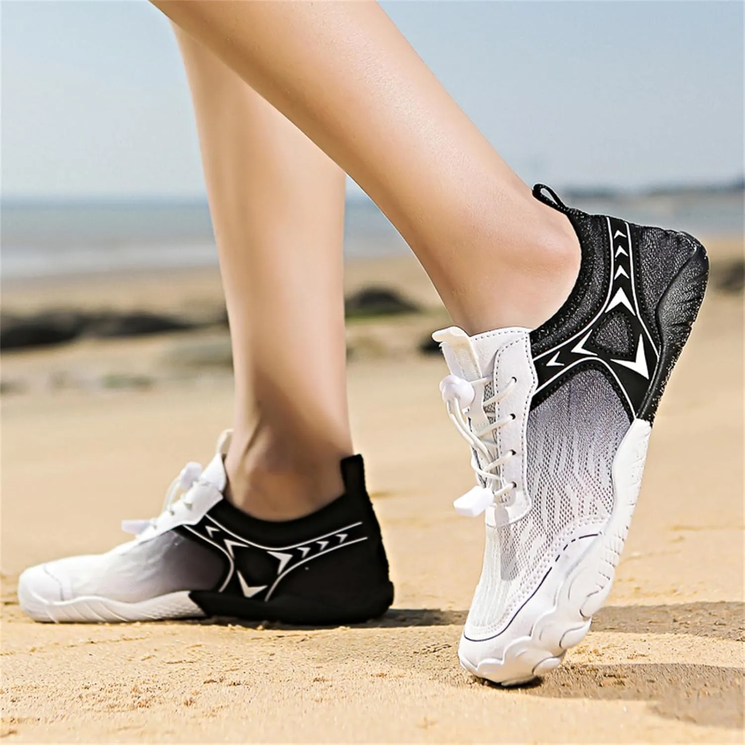 Athletic Hiking Water Shoes for Women Men,Breathable Non-Slip Sports Footwear Outdoor Beach Walking Surfing Running Shoes,Wide Toe Box Neuropathy Footwear Lightweight Swimming Fitness Barefoot Wear