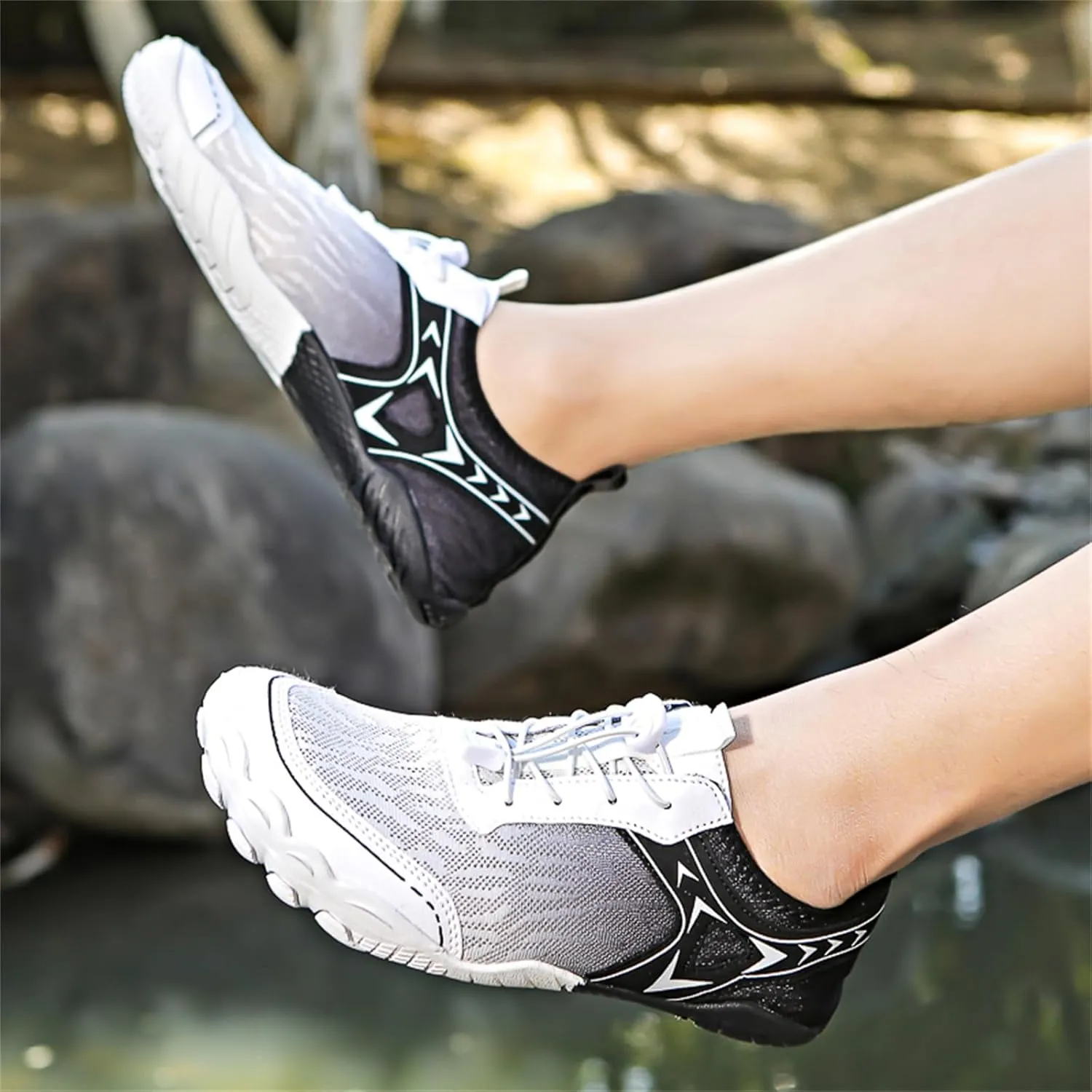 Athletic Hiking Water Shoes for Women Men,Breathable Non-Slip Sports Footwear Outdoor Beach Walking Surfing Running Shoes,Wide Toe Box Neuropathy Footwear Lightweight Swimming Fitness Barefoot Wear