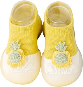 Baby Boy Shoes 12 to 18 Months Infant Boys Girls Animal Socks Shoes Toddler The Floor Socks Non Slip Prewalker Shoes First Walking Shoes Baby Boy (Yellow, 6 Infant)