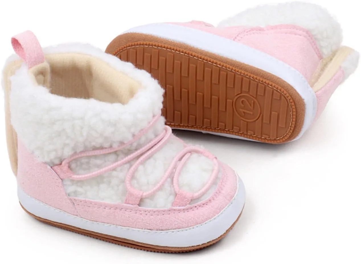 Baby Girls And Boys Soft Soles Slip-Resistant Cr Boots For Infant And Toddler Baby Snow Boots Baby Winter Boots