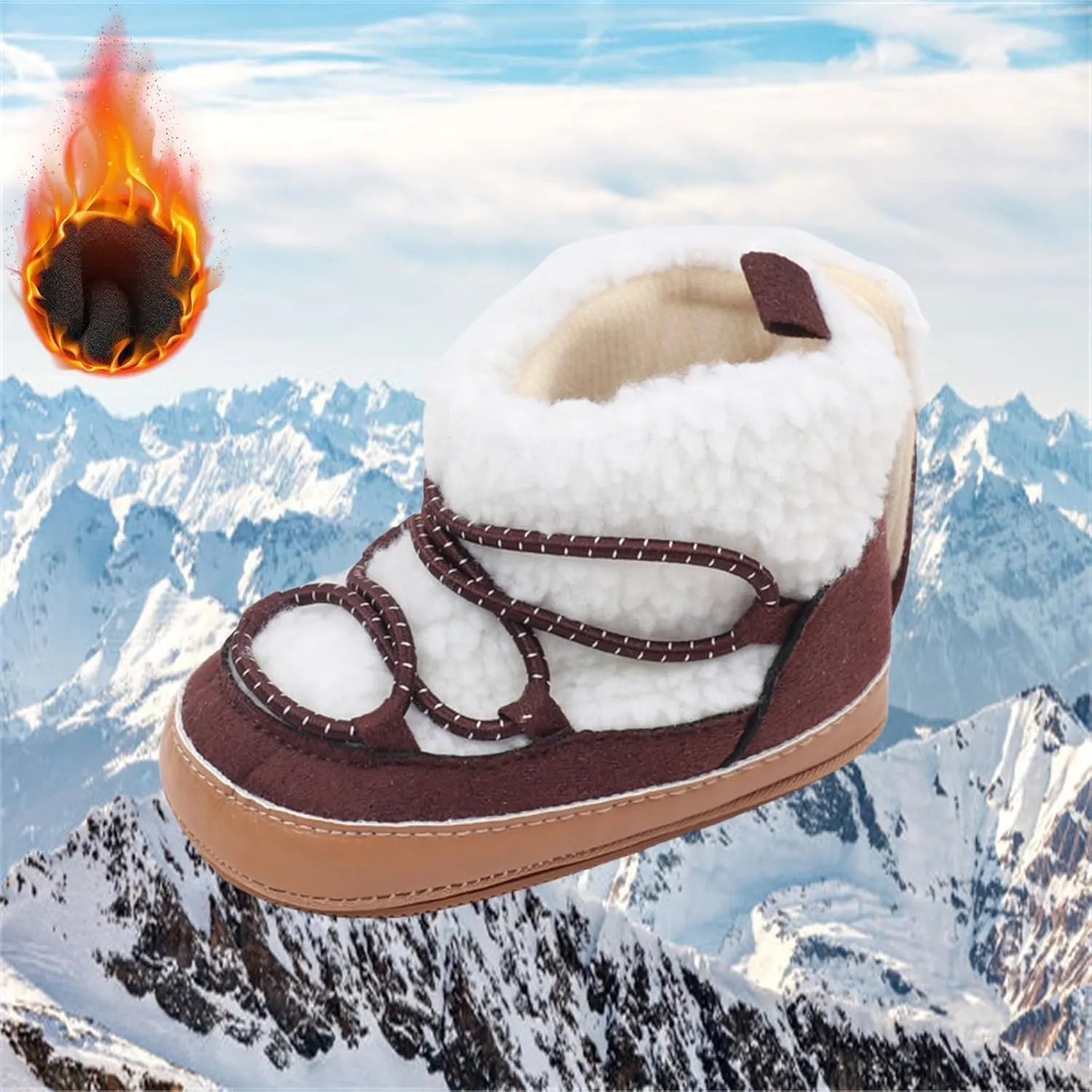 Baby Girls And Boys Soft Soles Slip-Resistant Cr Boots For Infant And Toddler Baby Snow Boots Baby Winter Boots