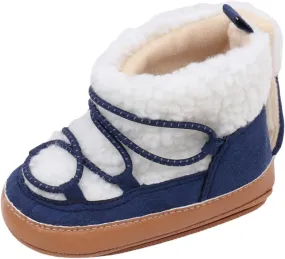 Baby Girls And Boys Soft Soles Slip-Resistant Cr Boots For Infant And Toddler Baby Snow Boots Baby Winter Boots