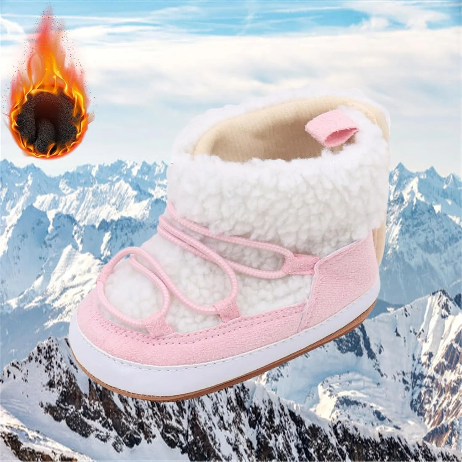 Baby Girls And Boys Soft Soles Slip-Resistant Cr Boots For Infant And Toddler Baby Snow Boots Baby Winter Boots