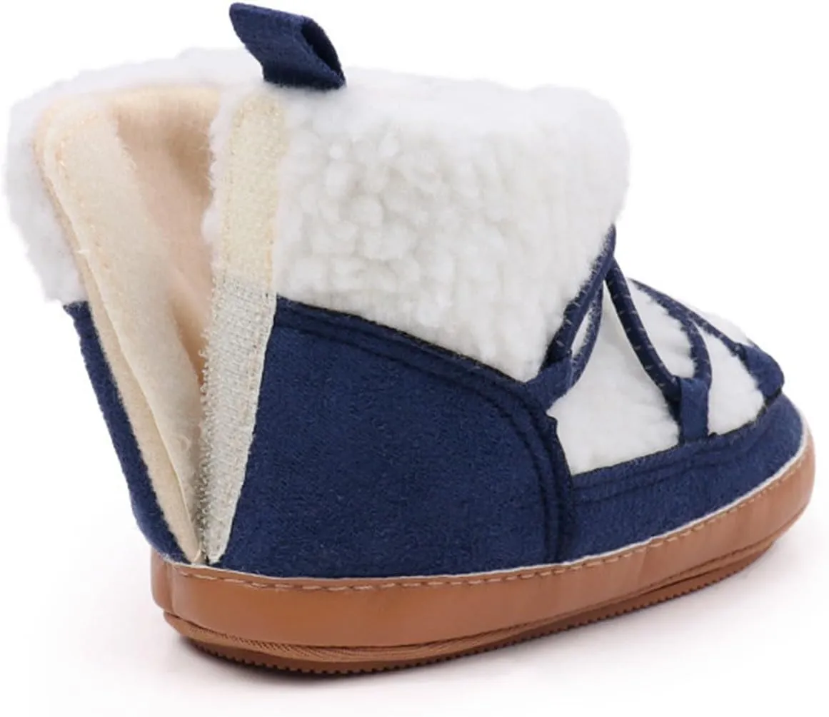 Baby Girls And Boys Soft Soles Slip-Resistant Cr Boots For Infant And Toddler Baby Snow Boots Baby Winter Boots