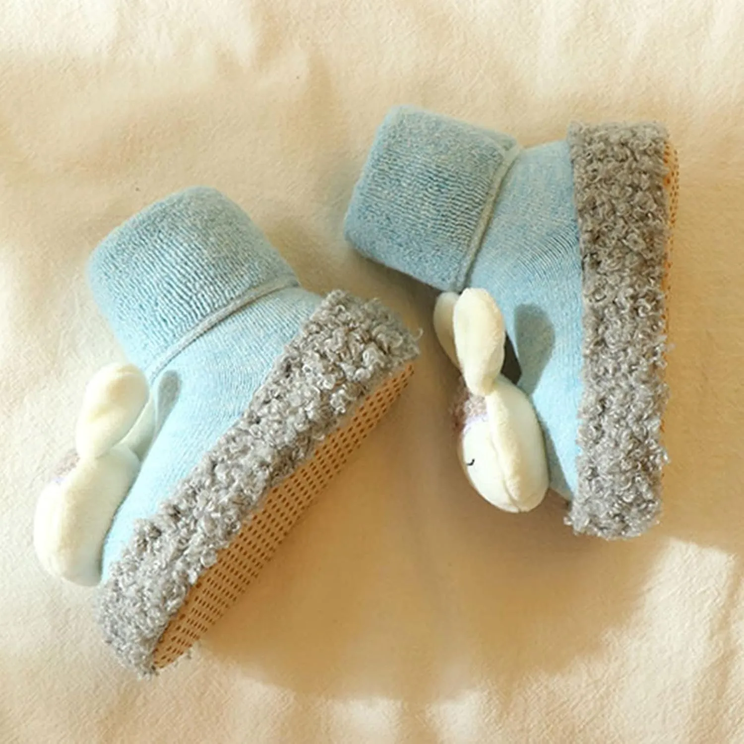 Baby Non Slip Warm Sock Shoes Autumn Winter Cute Toddler Walking Shoes Boys Girls Flat Bottom Comfortable Shoes