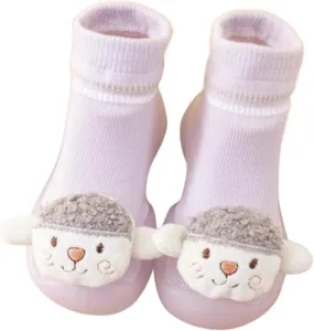 Baby Shoes First Walking Shoes Toddler Boys Girls Non Slip Rubber Sole Cute Slippers For Infant Indoor Sock Shoes