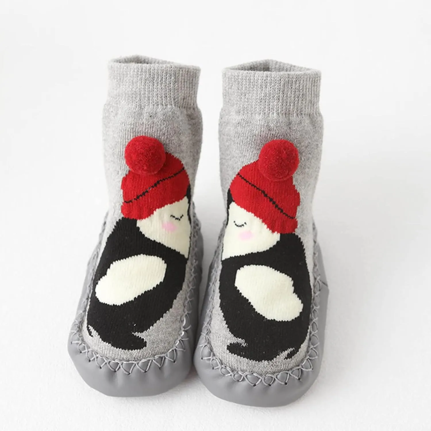Baby Shoes,Autumn Winter Baby Shoes Cute Rabbit Bear Cartoon Children Cotton Warm Soft Non Slip Floor Boots