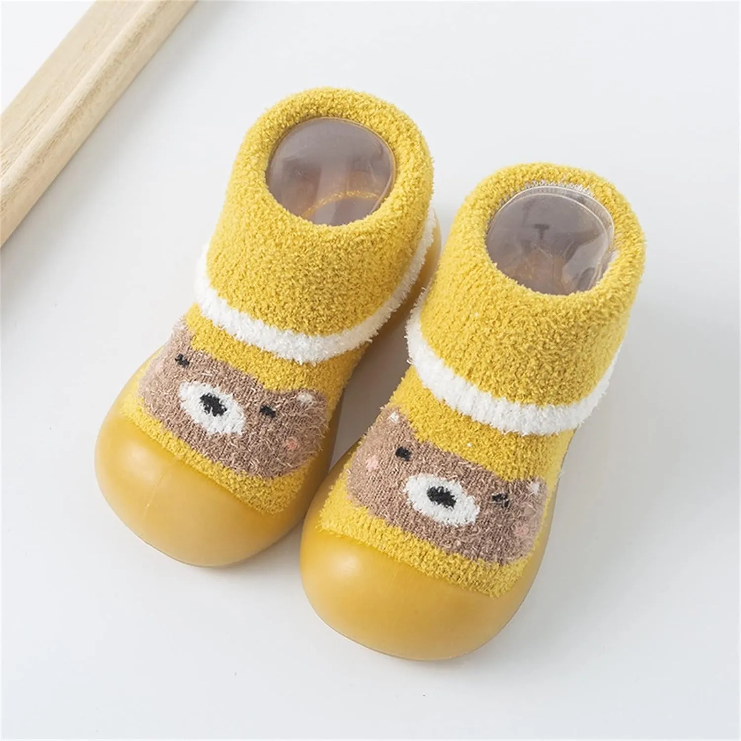 Baby Shoes,Toddler Kids Infant Boys Girls Shoes First Walkers Thickened Warm Cute Cartoon Socks Shoes Antislip Shoes