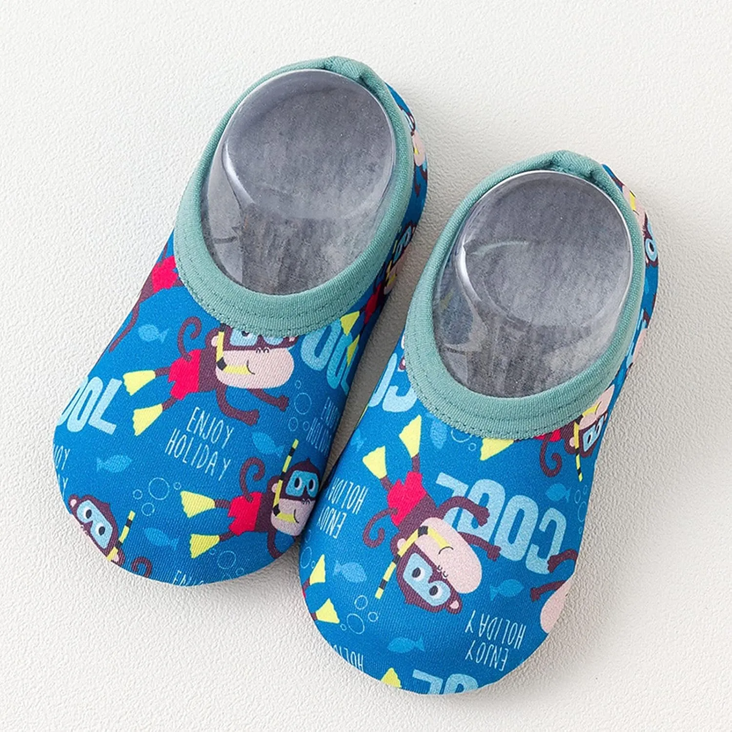 Baby Sock Shoes Water Shoes Baby Kids Socks Barefoot Shoes Swim Cartoon Non-Slip Girls Boys Baby Shoes White Shoes B