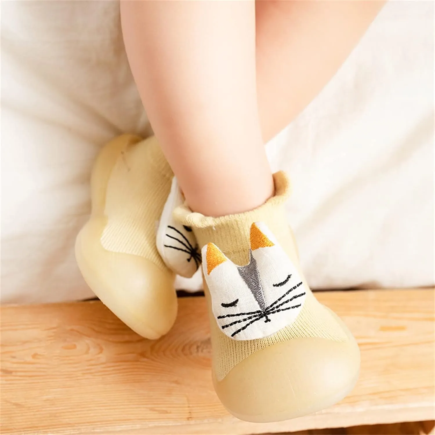 Baby Sock Shoes,Newborn Boys Girls Shoes Cute Cartoon Animals Soles First Walkers Antislip Shoes Prewalker Baby Boots