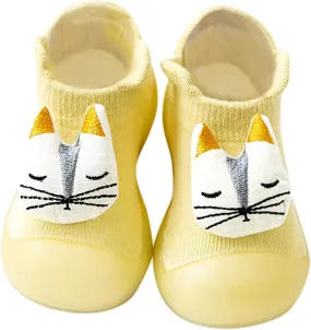 Baby Sock Shoes,Newborn Boys Girls Shoes Cute Cartoon Animals Soles First Walkers Antislip Shoes Prewalker Baby Boots