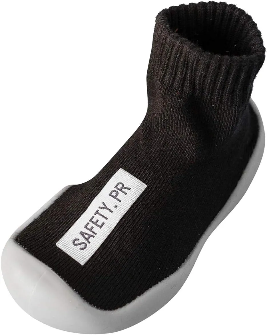 Baby Trainers, Baby Boy Girl Cartoon Warm Floor Socks Rubber Sole Shoes Anti-Slip First Walker