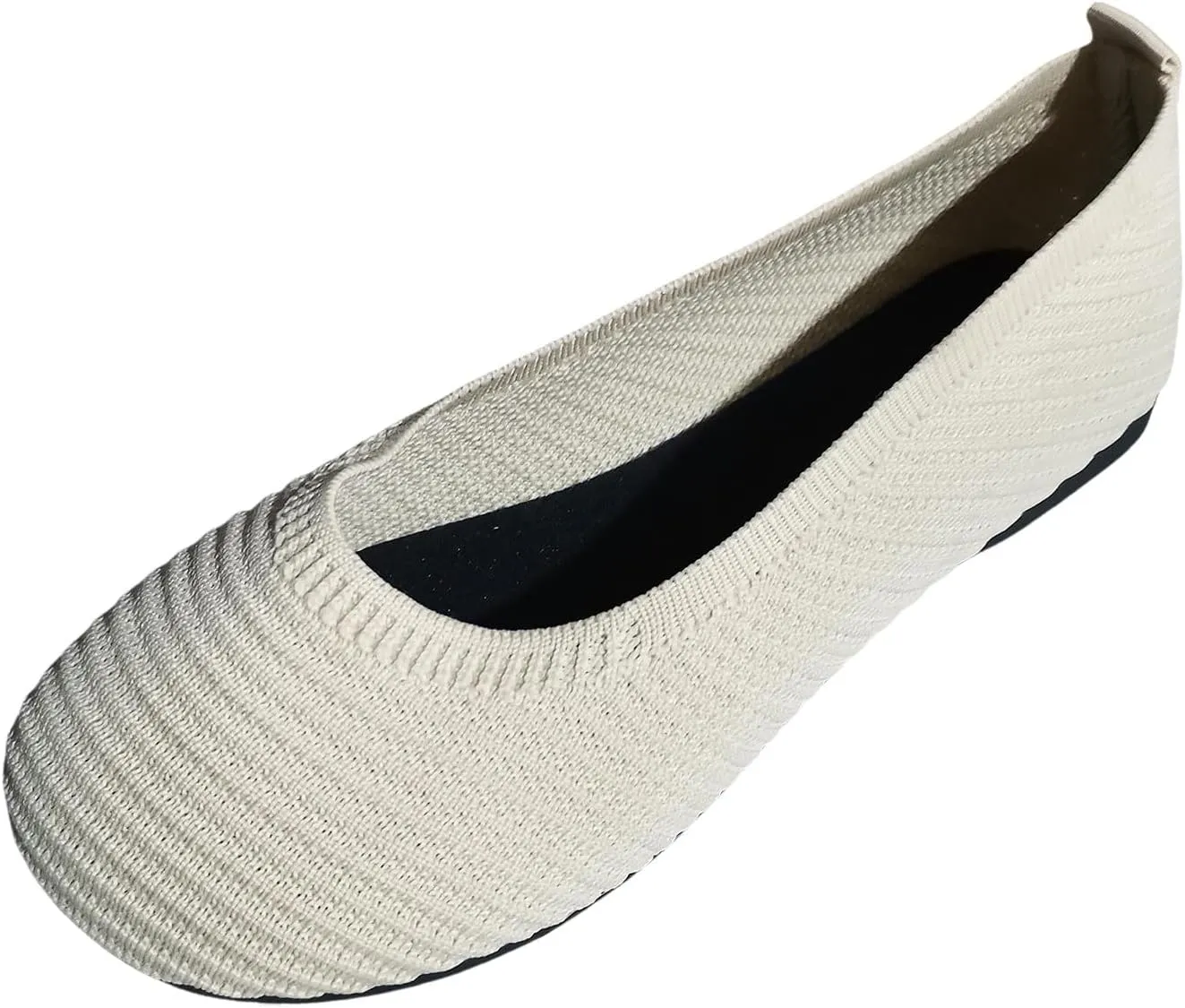 Ballet Flats Women Ladies Retro Solid Colour Mesh Breathable Lightweight Flat Slip on Shoes Ballet Dressy Work Flats Casual Shoes