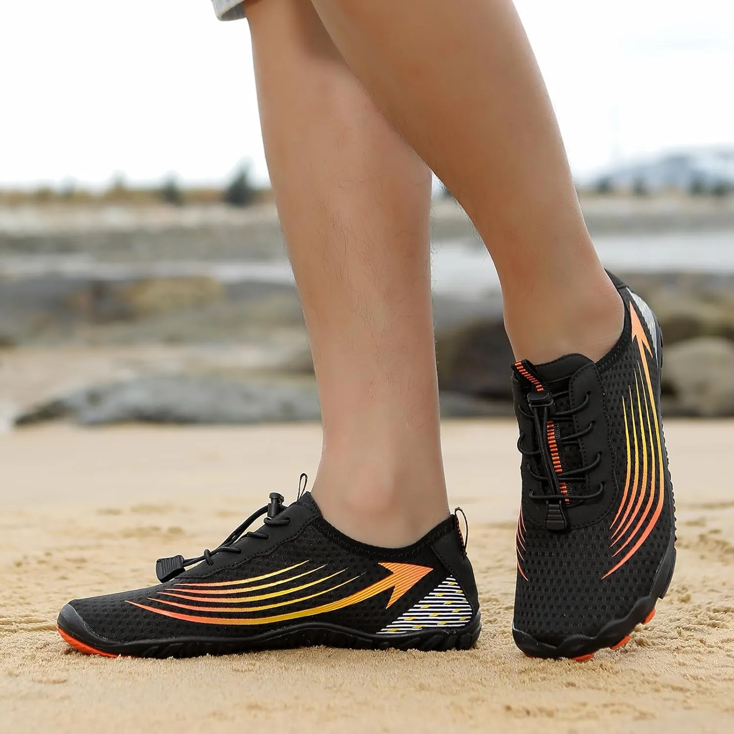 Barefoot Water Shoes for Women Men Breathable & Non-Slip Water Shoes, Athletic Wide Toe Water Shoes Quick Dry Zero Drop Trail Running Shoes for Swimming, Walking & Hiking