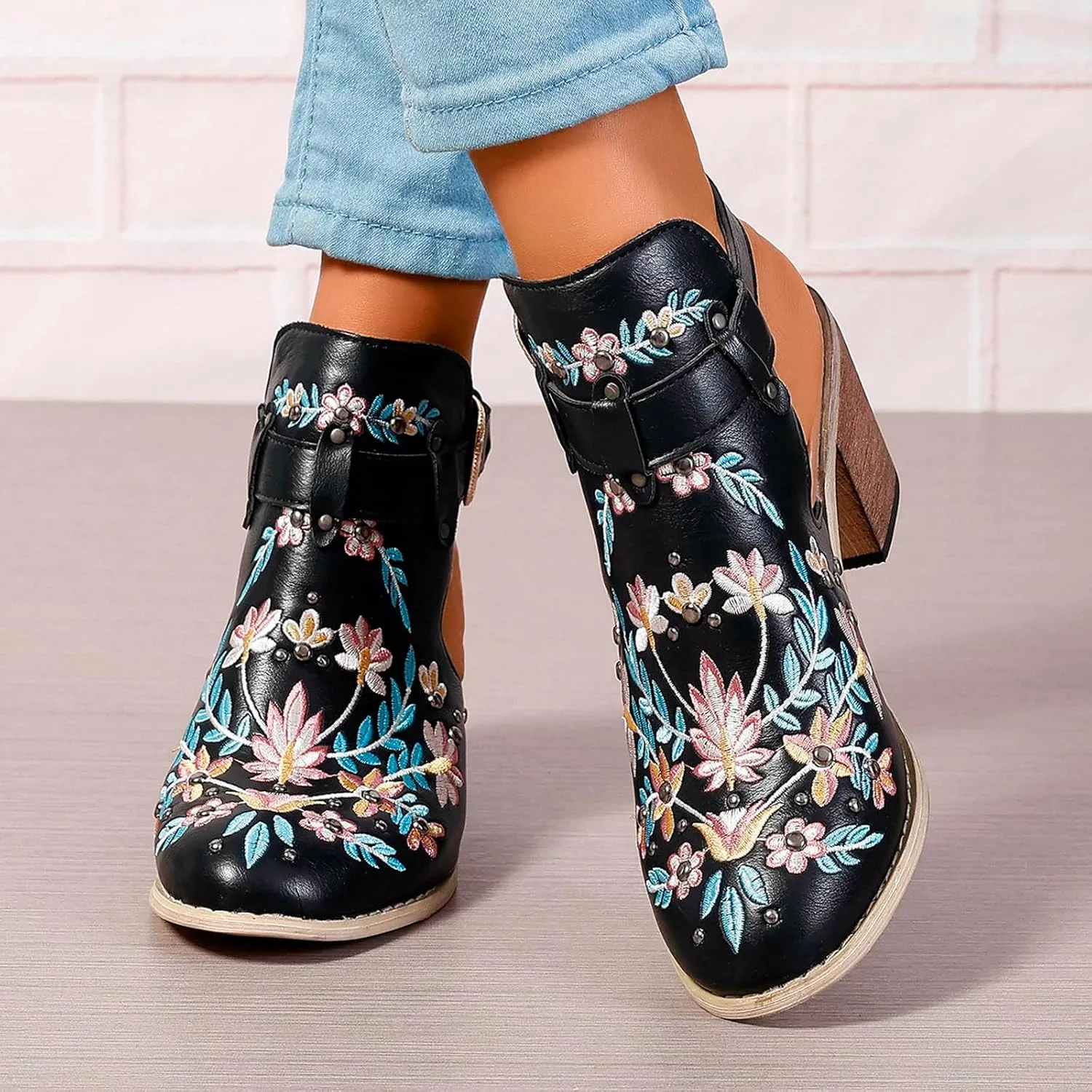 Block Heels Prom Heeled Sandals for Women Heels for Women Open Toe Ankle Strap Stylish Heeled Sandals