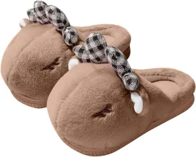 Book Slippers Fashion Autumn And Winter Boys And Girls Slippers Flat Bottom Soft Lightweight Comfortable Warm Cute Cartoon Rabbit Shape
