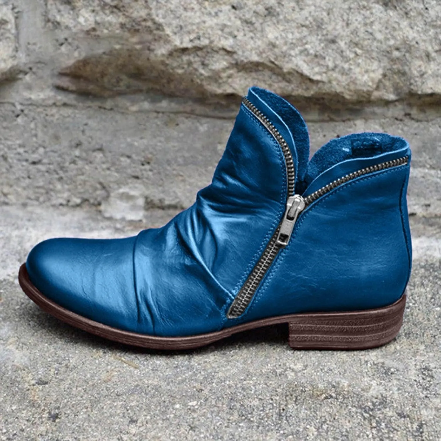Boots for Women Retro Classic Lace Up High Heel Cowboy Boots for Women Ladies Shoes Fashion Western Short Boots
