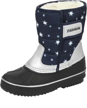 Boys & Girls Snow Boots Insulated Fr Lined Warm Anti-Slip Waterproof Winter Boot Snow Boots Outdoor Kids Shoes