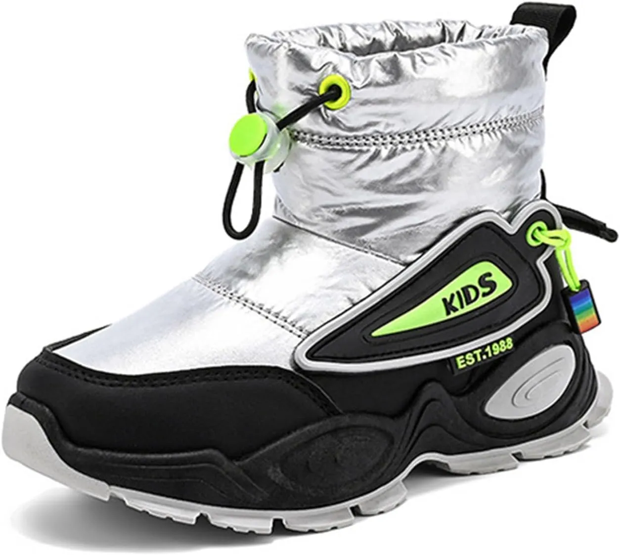 Boys Girls Snow Boots Thermals Winter Boots Water Resistant Non Slip Cold Weather Shoes Tall Fr Lined Boots Girls