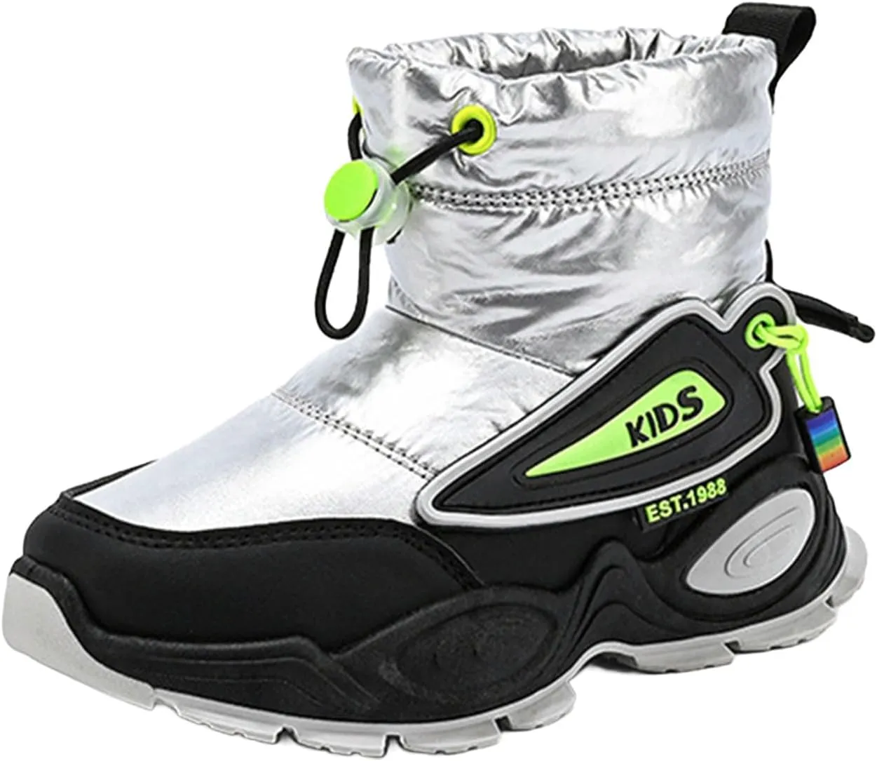 Boys Girls Snow Boots Thermals Winter Boots Water Resistant Non Slip Cold Weather Shoes Tall Fr Lined Boots Girls