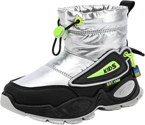 Boys Girls Snow Boots Thermals Winter Boots Water Resistant Non Slip Cold Weather Shoes Tall Fr Lined Boots Girls