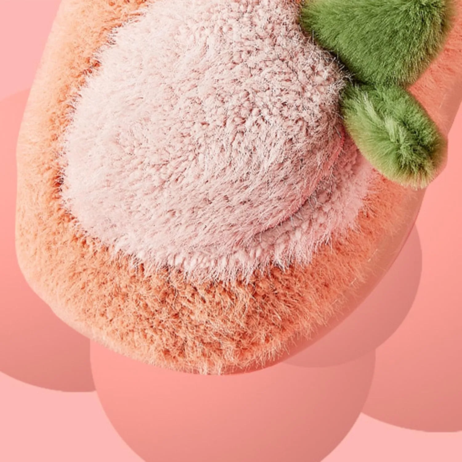 Boys Girls Strawberry Slippers Toddler Plush Warm Cotton Slippers Non-Slip Indoor Comfy Bedroom Winter Shoes