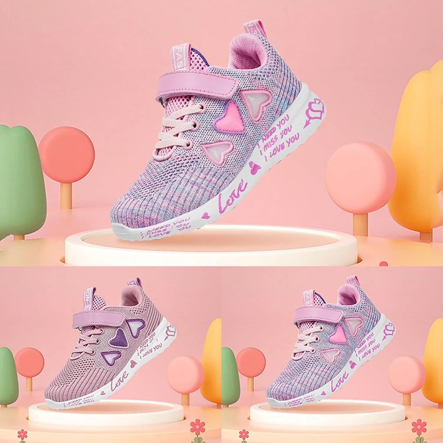 Boys Girls Tennis Shoes Kids Running Lightweight Sports Sneakers Causal Breathable Walking Lace up Shoes Outdoor