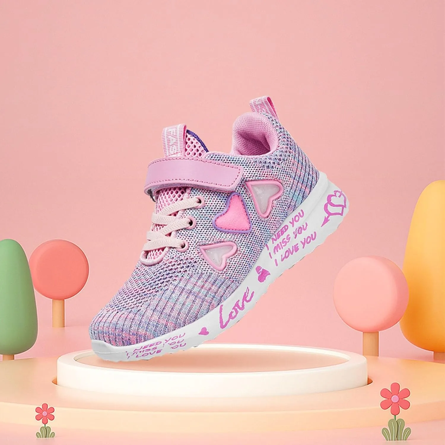 Boys Girls Tennis Shoes Kids Running Lightweight Sports Sneakers Causal Breathable Walking Lace up Shoes Outdoor