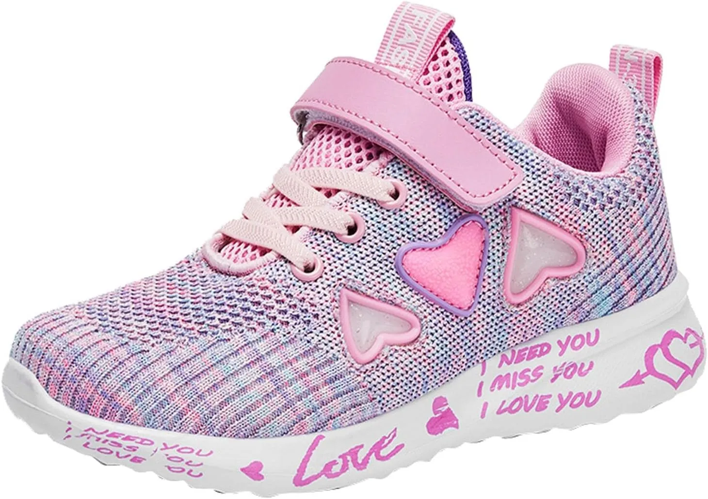 Boys Girls Tennis Shoes Kids Running Lightweight Sports Sneakers Causal Breathable Walking Lace up Shoes Outdoor