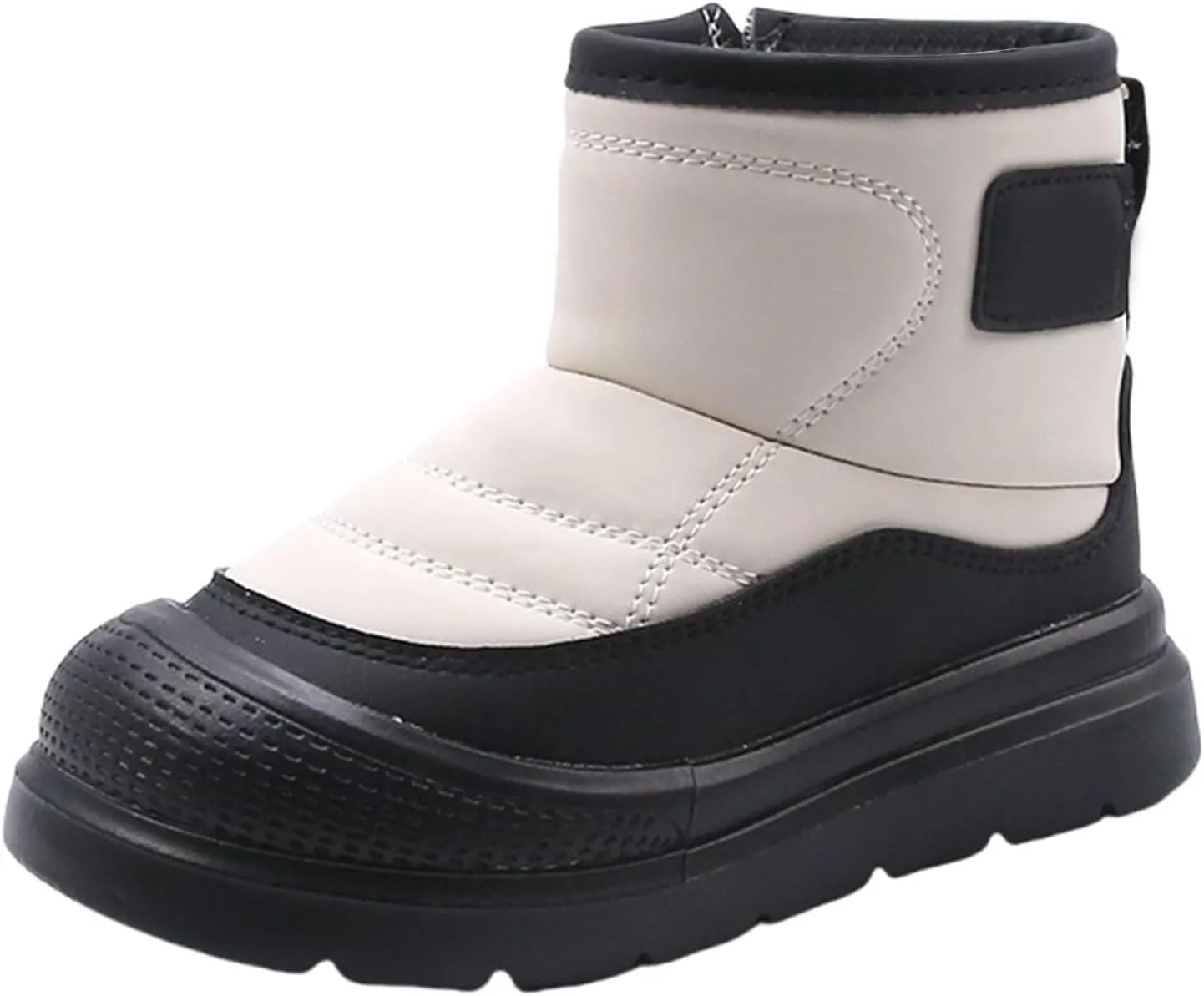 Boys Girls Winter Fr Lined Snow Boots Water Proof Unisex Child Plush Comfortable Non Slip Booties Child Snow Boots