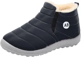 Boys Girls Winter Snow Boots Warm Fur Lined Toddler Non Slip Wterproof Ankle Booties Little Kid Walking Shoes