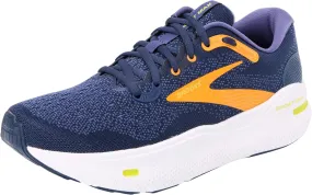 BROOKS Men's Ghost Max Sneaker, Red Orange Black Surf The Web