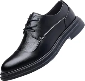 Brown Dress Shoes for Men Fashion Classic Modern Formal Oxford Wingtip Lace Up Dress Shoe Work Unifrom Footwear