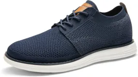 Bruno Marc Men's KnitFlex Breeze Mesh Sneakers Oxfords Lace-Up Lightweight Casual Walking Shoes