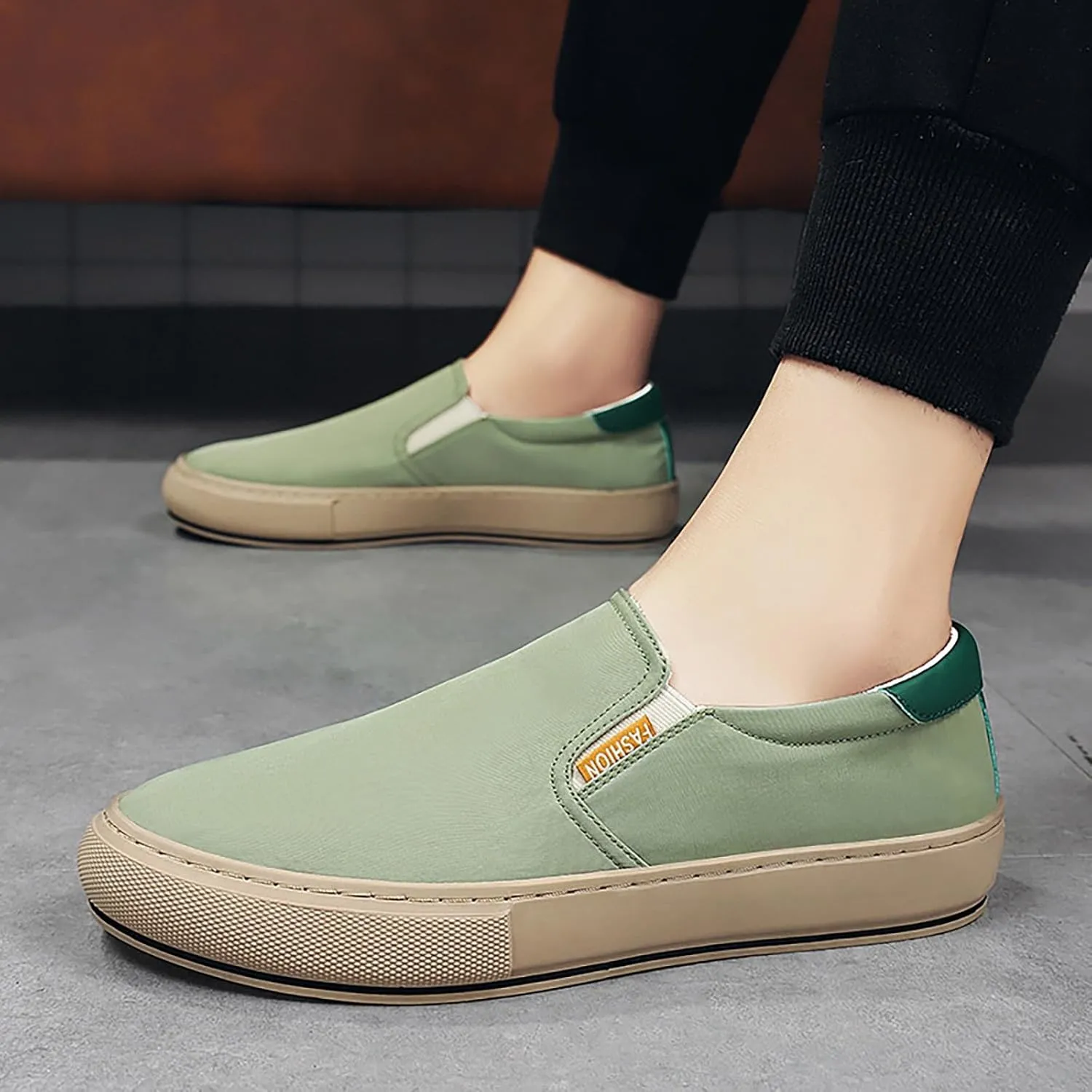 Canvas Summer Men's Shoes Korean Version of The Trend of Ice Cloth Breathable Board Shoes Men S Casual Dress Shoes Men's Sand