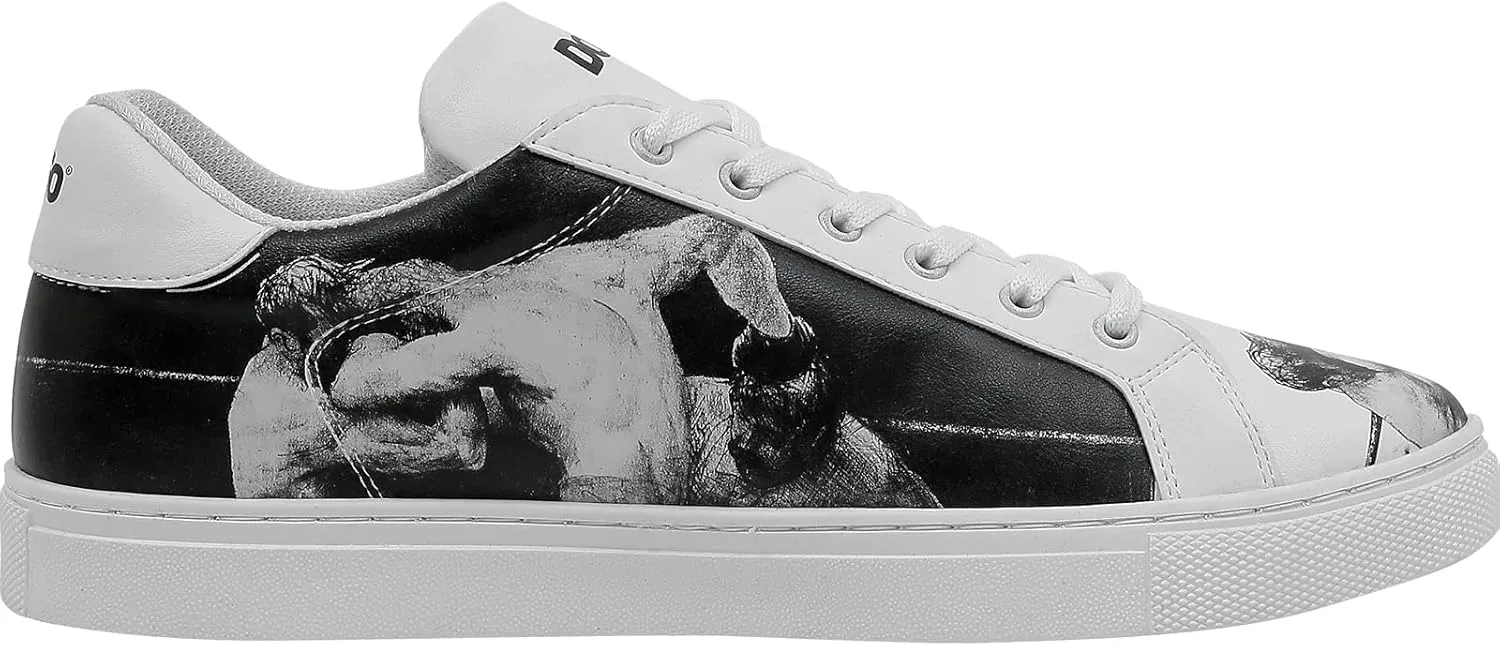 Casual Sneakers for Men - Vegan Leather and Unique Design Walking Sneakers for Men