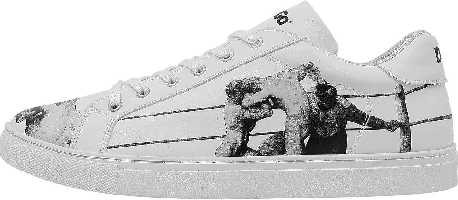 Casual Sneakers for Men - Vegan Leather and Unique Design Walking Sneakers for Men